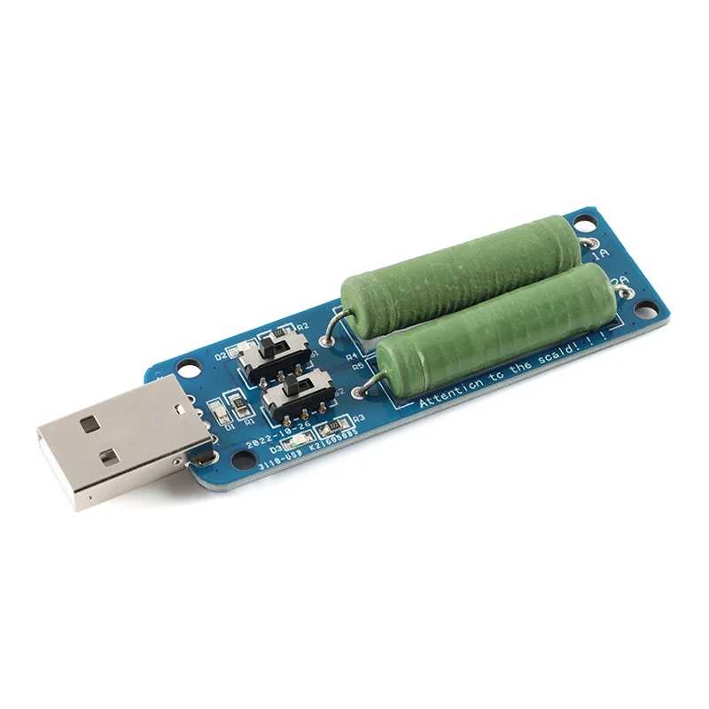 USB резистор электронная нагрузка с переключателем регулируемый 3 ток 5 в тестер сопротивления 3A/2A/1A со светодиодом Инструменты для измерения и анализа