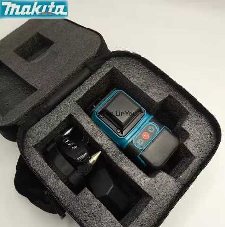 Аккумулятор Makita 18В, 16-линейный 4D зеленый лазерный уровень, 360&deg; &deg; Самовыравнивающийся высокоточный лазерный нивелир для горизонтальной и вертикальной разметки в строительстве Электрические инструменты