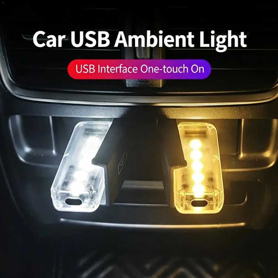 USB-светильник с сенсорным управлением и регулировкой яркости, портативная мини-LED лампа для автомобиля, спальни, кабинета, с питанием от повербанка и ноутбука Автомобильные фары