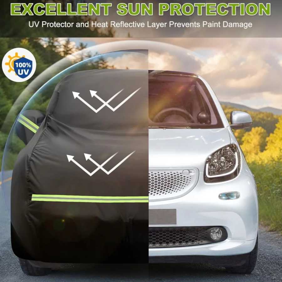 Фотография №1 товара Водонепроницаемый автомобильный чехол для Benz Smart Fortwo 2007-2023 с дверной