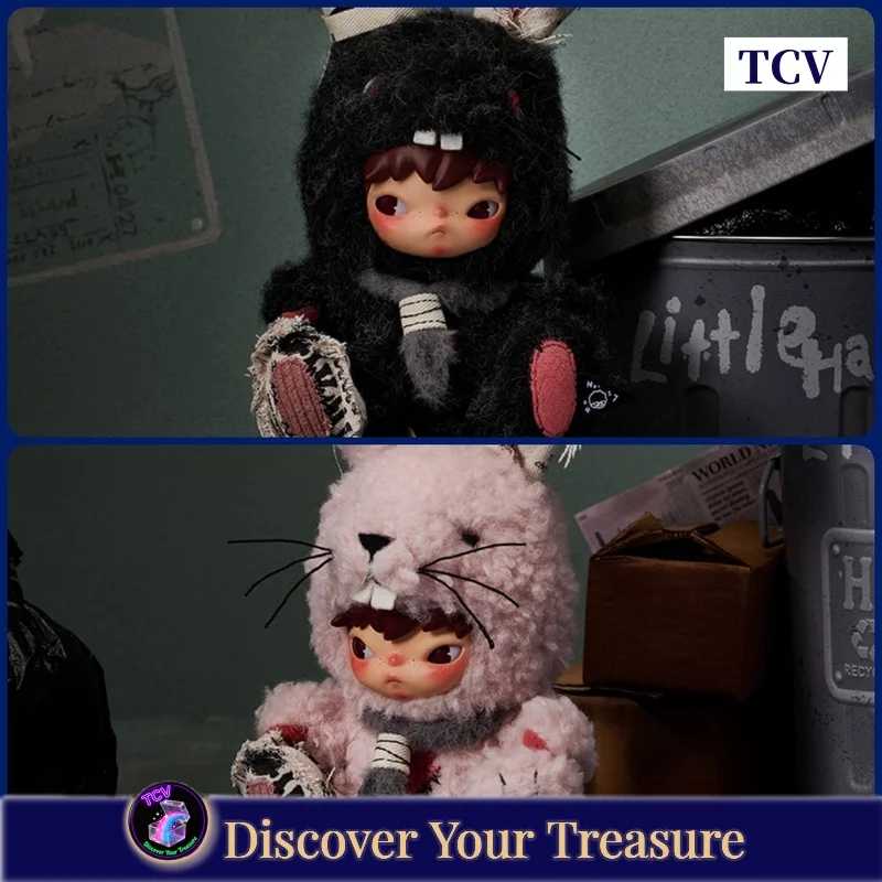 Коллекционная загадочная коробка-сюрприз Tcv Popmart Hirono Little Rabbit Doll: Брелок-подвеска в виде милой мягкой игрушки, подарок на день рождения для фанатов Модная слепая коробка