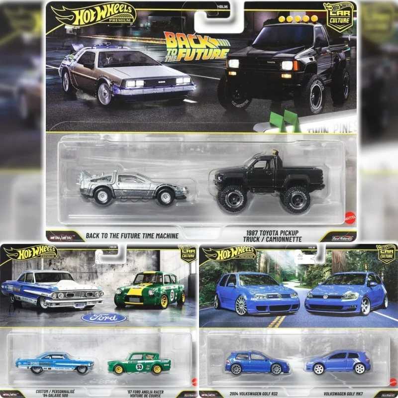 Новый набор Mattel Hot Wheels Premium Car Culture HBL96 из 2-х моделей: Volkswagen Golf из фильма &laquo;Назад в будущее&raquo;, масштаб 1:64, коллекционная модель автомобиля, подарок, игрушка. Играйте в транспортные средства и модели