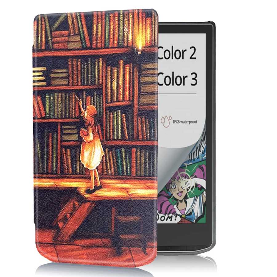 Смарт-чехол для PocketBook InkPad Color 3 и 2, устройство чтения электронных книг PB743, флип-кожаный чехол, защитные чехлы с магнитной застежкой Аксессуары и запчасти для планшетов