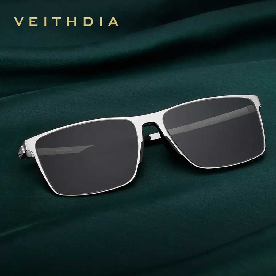Фотография №1 товара VEITHDIA брендовые модные солнцезащитные очки из нержавеющей стали с нейлоновыми