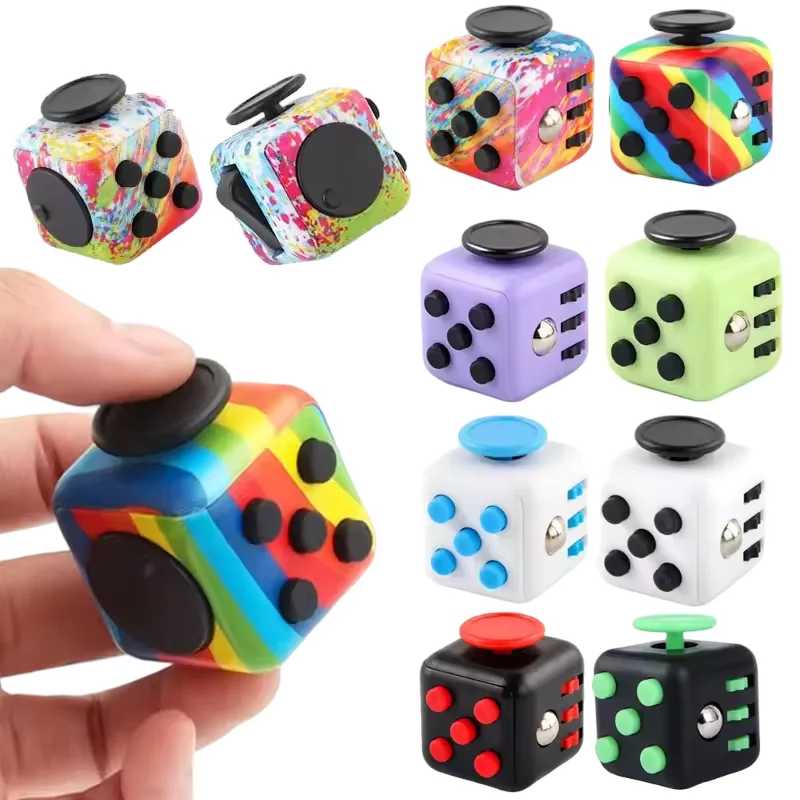 Fidget Cube антистресс ручной спиннер декомпрессионная игрушка для аутизма СДВГ тревога сенсорные игрушки для детей и взрослых игрушки для снятия стресса Игрушки антистресс