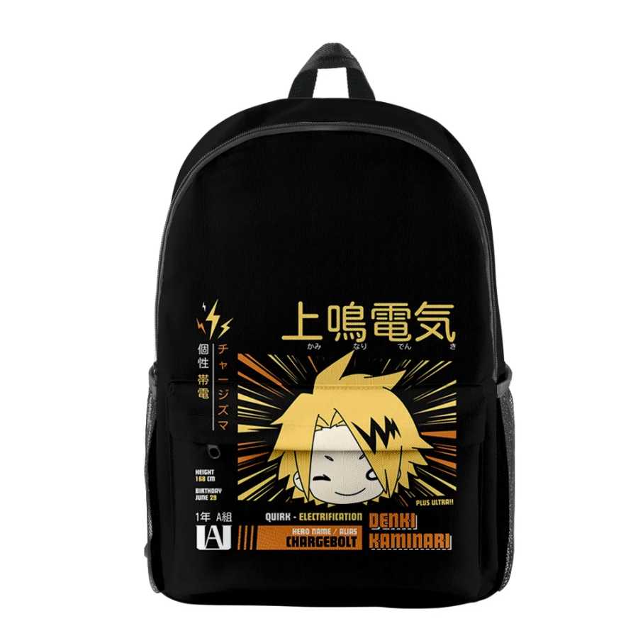 Фотография №3 товара Роскошные популярные рюкзаки для ноутбуков Denki Kaminari, водонепроницаемые оксфордские рюкзаки