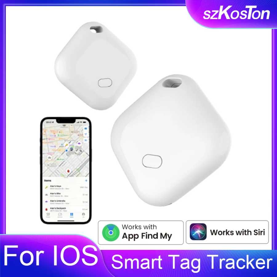 Умный GPS-трекер Smart Tag для Apple AirTag: устройство для отслеживания детей и ключей, поисковик с функцией защиты от потери, сигнализация, совместим с iOS Find My Доступ к автоматизации здания