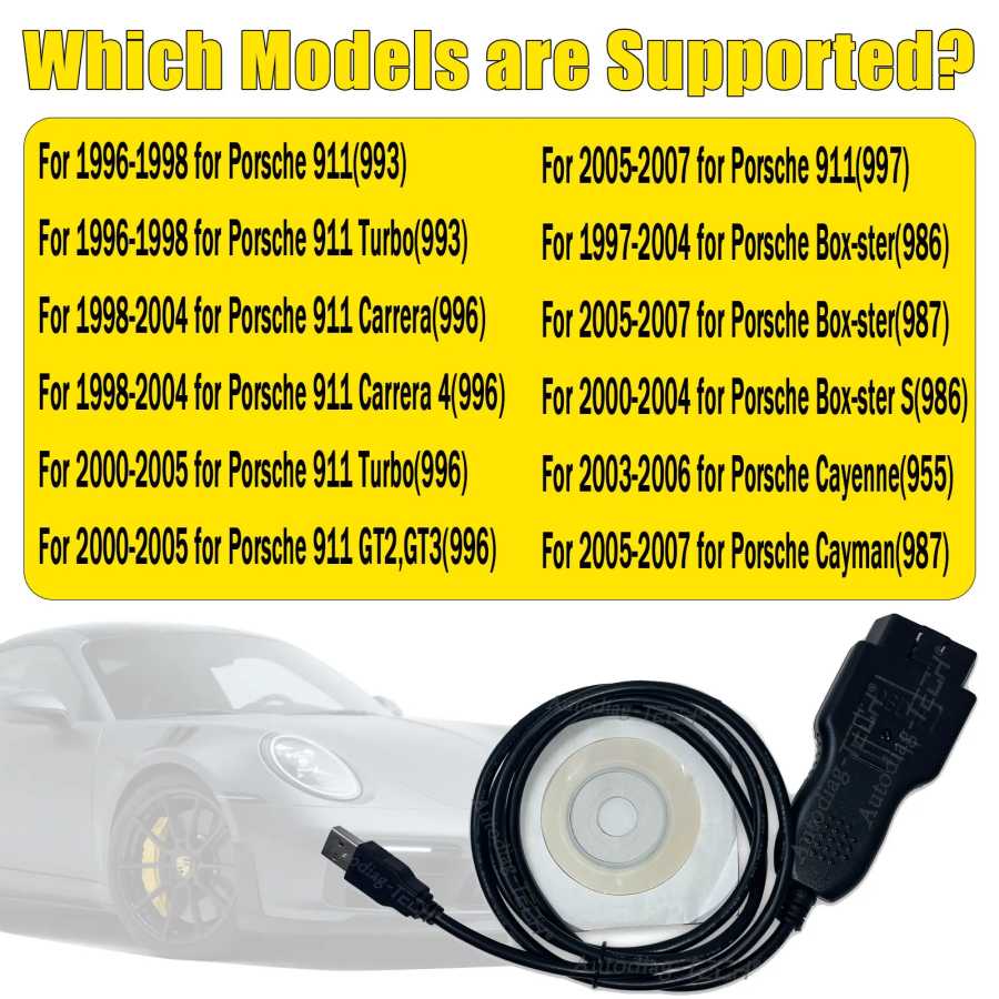Фотография №2 товара Диагностический сканер OBD2 для Porsche Piwis с программным обеспечением Durametric,
