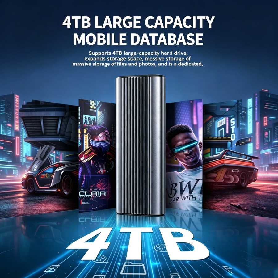 Фотография №2 товара Внешний корпус KEBIDUMEI M.2 NVMe SATA SSD с двумя портами,