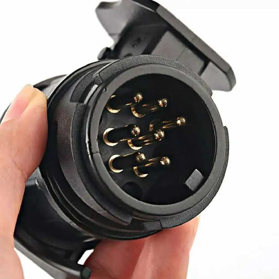 От 13 до 7 Pin, преобразователь электрического буксирного прицепа, грузовика, буксировочная тяга, вилка, адаптер, розетка, автомобильные аксессуары Другие запчасти и аксессуары для транспортных средств