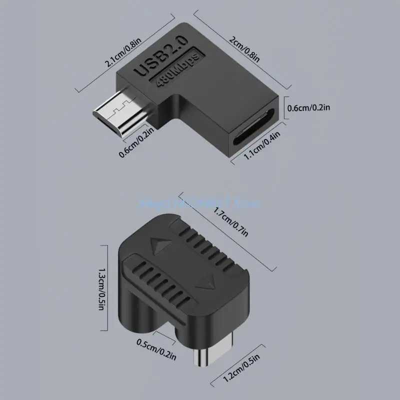 Фотография №5 товара Конвертер R6FF типа C «мама» в «папа» Micro USB, 480