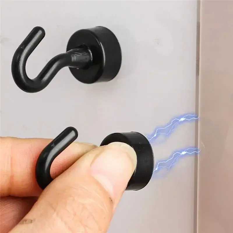 Фотография №3 товара Магнитные крючки BHTS-20PCS без сверления для ключей, одежды, кухни, холодильника,