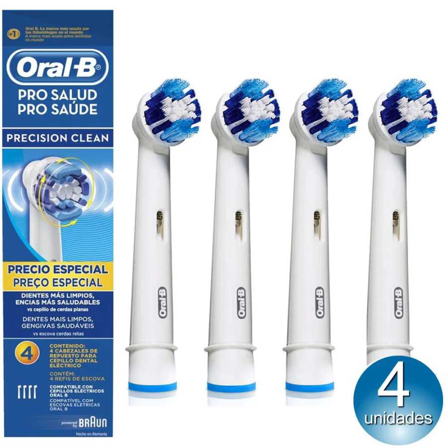 Насадки для зубных щеток Oral B EB20 Precision Clean, глубоко очищают, удаляет налет и пятна, мягко сменный блок для щетки, 2/4/8 шт. Техника для красоты