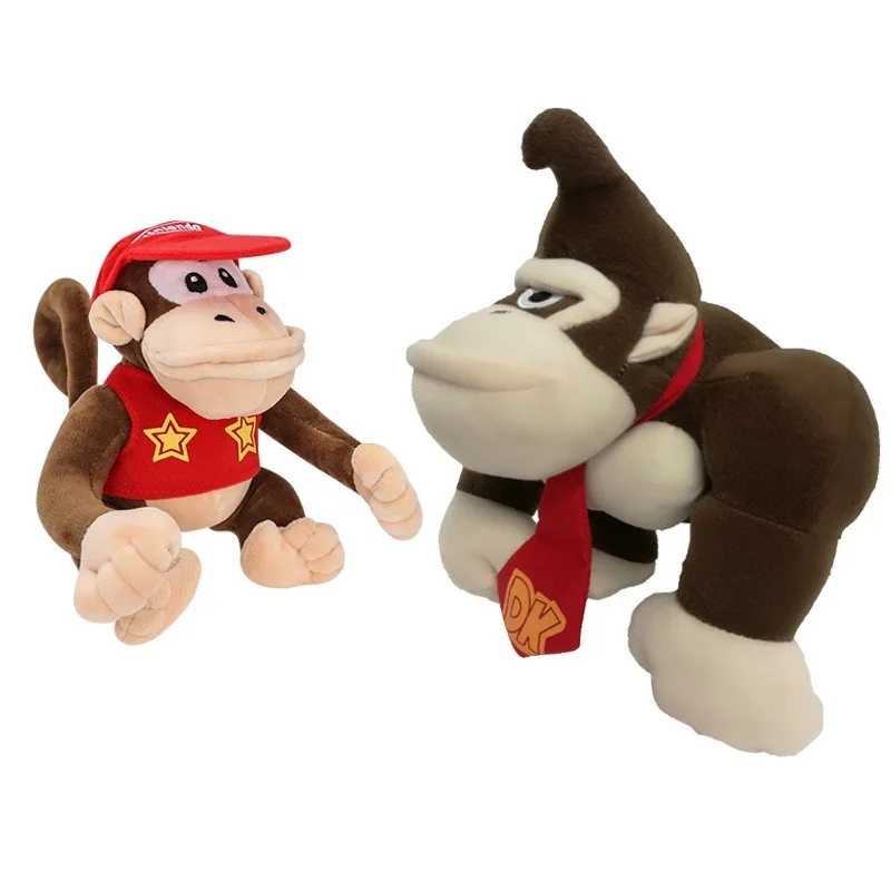 Набор плюшевых игрушек Super Mario Game Donkey Kong & Friends - Гигантская обезьяна с маленькой обезьянкой, классические персонажи видеоигр, мягкие игрушки Мягкие игрушки