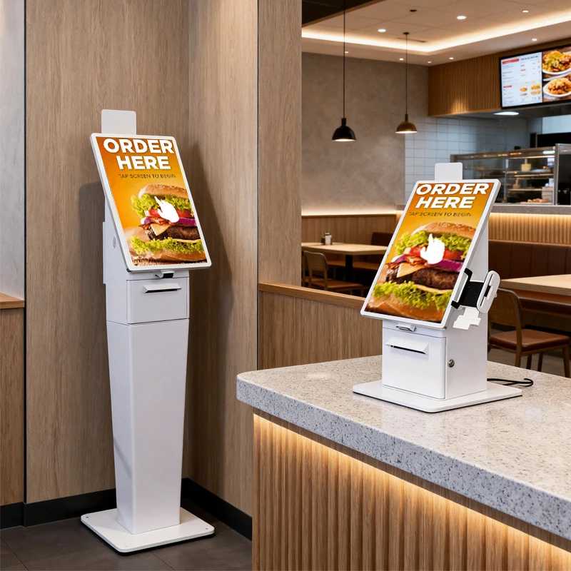 Сенсорный киоск TouchWo 21.5/27 дюймов для самостоятельного оформления заказов и оплаты, напольный/настольный, для розничных магазинов и ресторанов Компьютеры и моноблоки