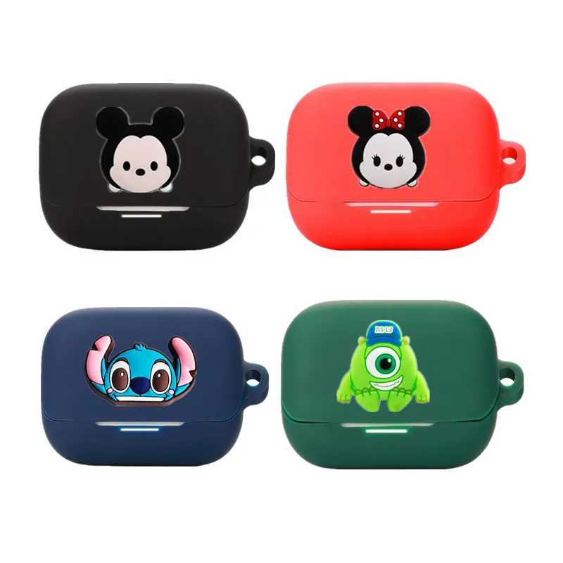 Чехол для наушников Potdemiel Disney для Anker Soundcore K20i, силиконовые беспроводные наушники, зарядное устройство, защитный чехол с крючком Портативное аудио и видео