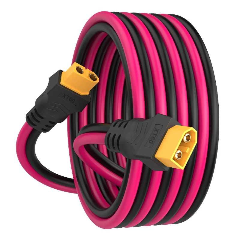 Удлинительный кабель XT60 Кабель 12AWG XT60 &mdash; XT60, с разъемами &laquo;папа-мама&raquo;, подходит для батареи дистанционного управления солнечной панелью Электрика