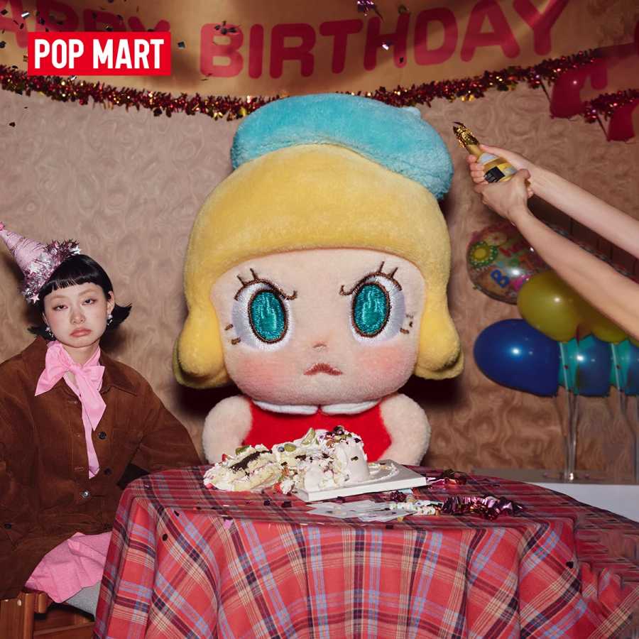 POP MART Angry Molly - Серия Angry Energy: Плюшевый брелок-подвеска, слепая коробка, 1 шт./6 шт., коллекционная фигурка, милые фигурки Popmart в слепой коробке Модная слепая коробка