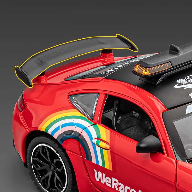 Фотография №3 товара Модель спортивной безопасной машины Benzs-GT GTR из сплава, модель литая