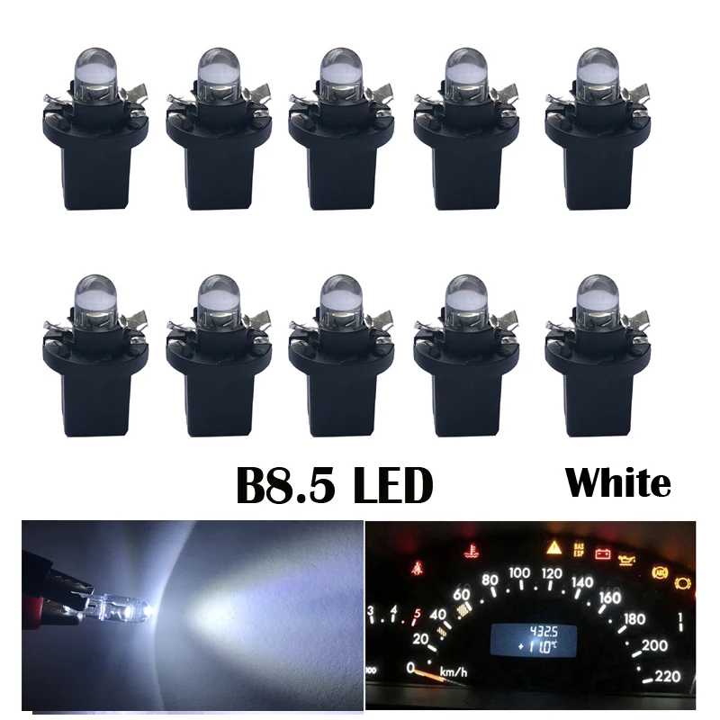 Фотография №2 товара 10 шт. T5 PC74 B8.5 Led W3W Внутреннее освещение автомобиля