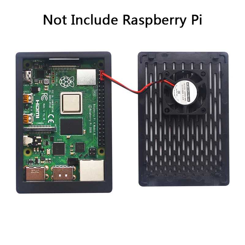 Фотография №2 товара Корпус из АБС-пластика Raspberry Pi 4 Model B с охлаждающим