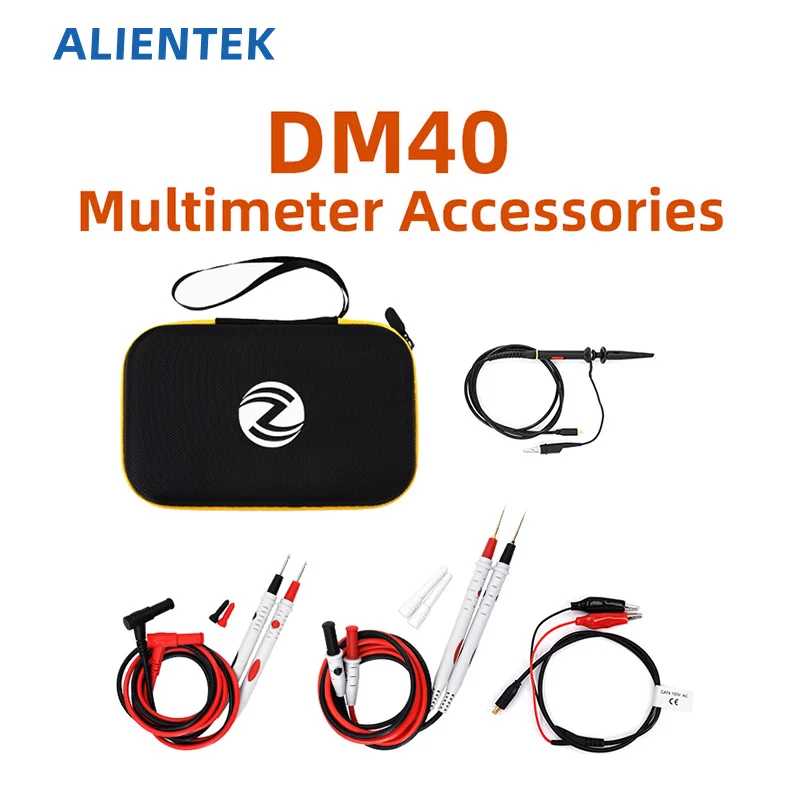 ALIENTEK DM40 Мультиметр-зонды, крокодиловый зажим, цифровой мультиметр, генератор сигналов 3 в 1, аксессуары, инструменты Инструменты для измерения и анализа