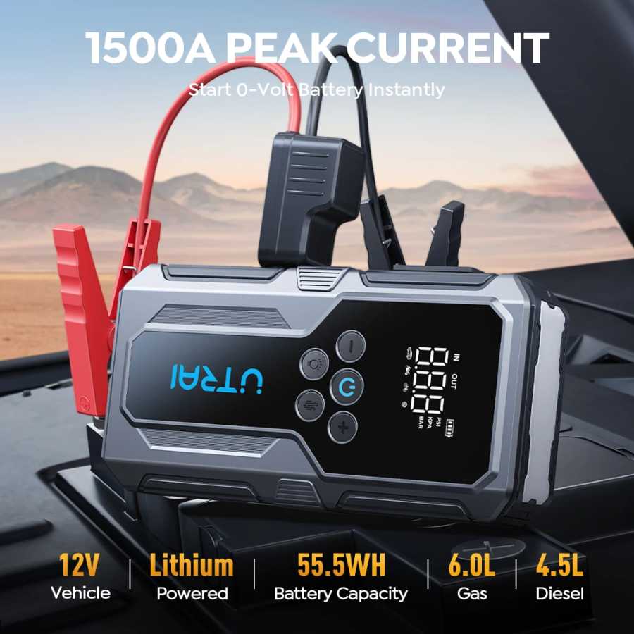 Фотография №1 товара UTRAI 4 в 1 1500A JS-9 Стартер для автомобиля 12