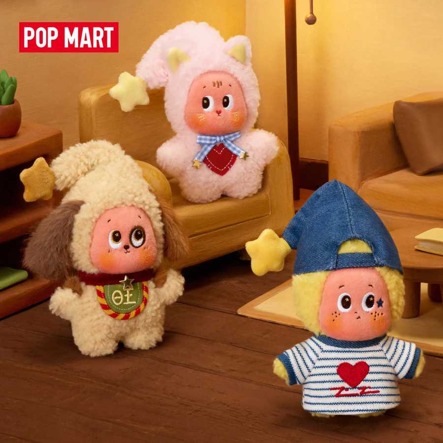POP MART Серия Twinkle Twinkle Crush On You - Плюшевый брелок-подвеска, слепая коробка, 1 шт./6 шт., милая коллекционная фигурка Popmart, плюшевые игрушки Модная слепая коробка
