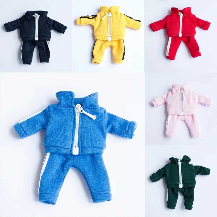 1/12 кукла BJD, повседневная одежда, розовый, белый, желтый цвет, модная кукла, спортивная одежда, аксессуары для ob11, gc, body9, Obitsu 11, куклы Куклы и аксессуары