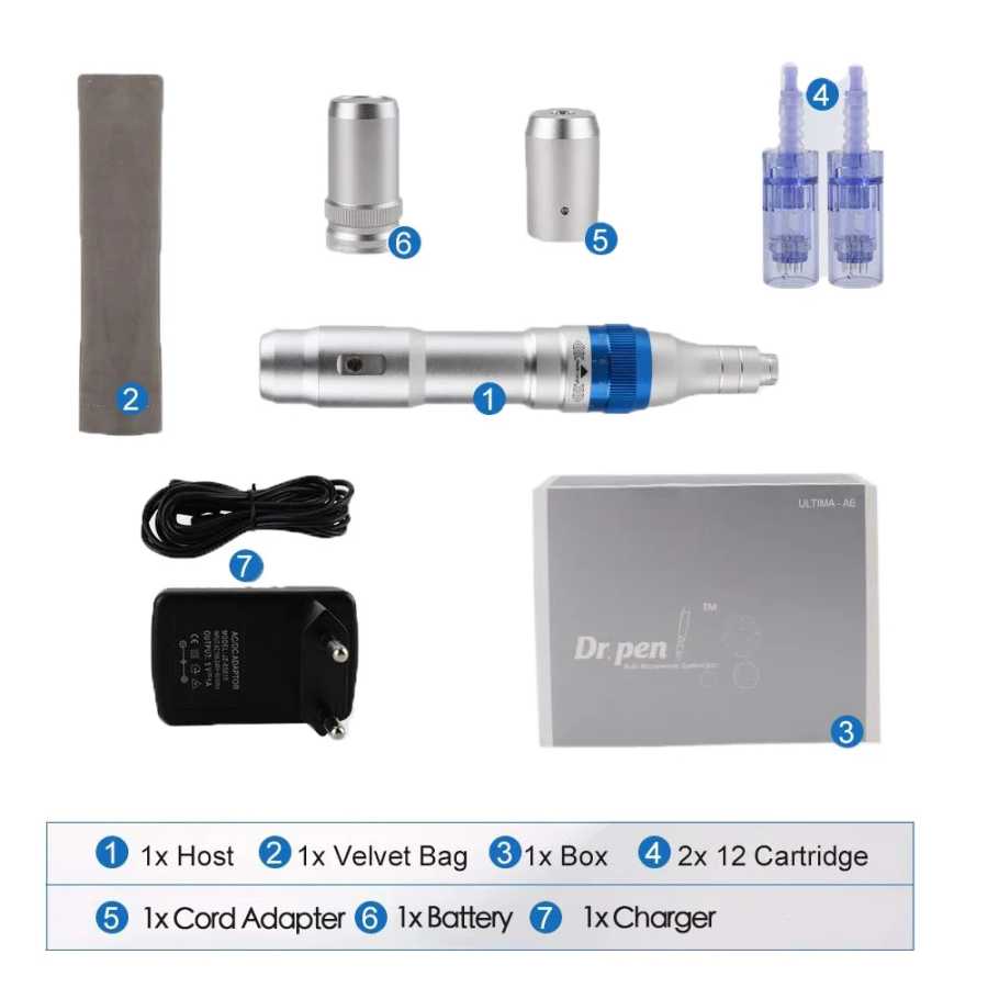 Фотография №4 товара Новый профессиональный Dr Pen A6 Microneedling Derma Pen беспроводной электрический