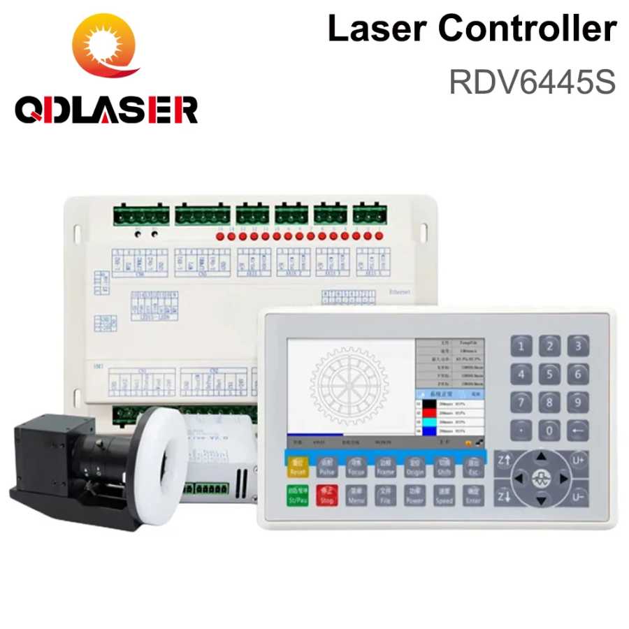 Система управления лазером QDLASER Ruida RDV6445S+CCD с камерой для станков лазерной резки и гравировки Co2 Деревообрабатывающее оборудование и аксессуары