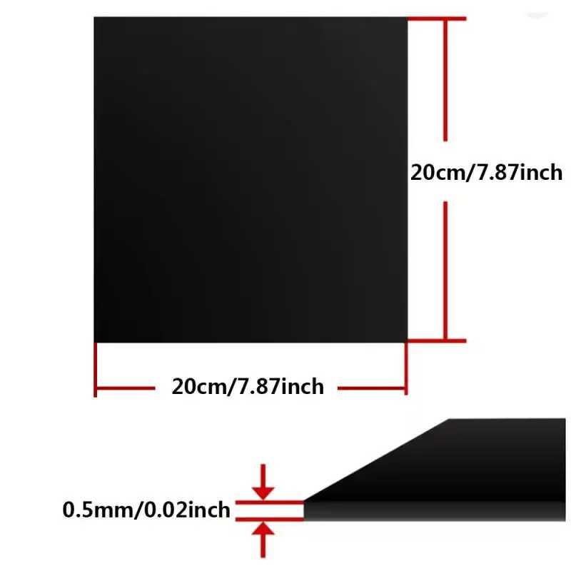 Фотография №1 товара 1-5 шт. черный лист из АБС-пластика 0,5 мм-5 мм DIY