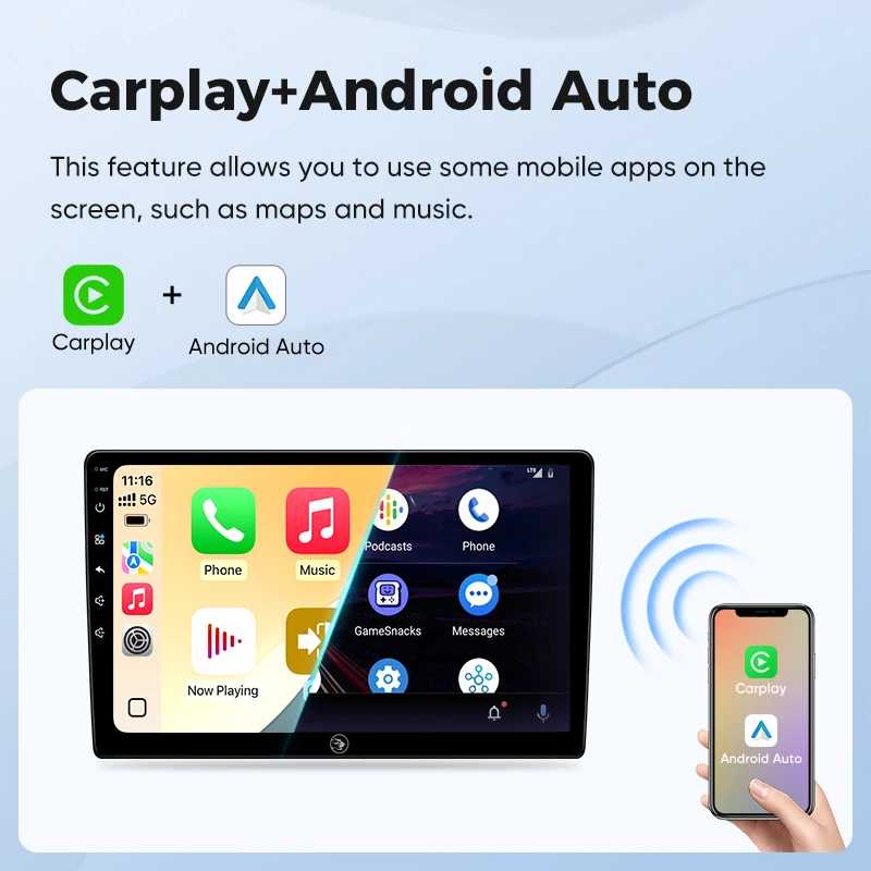 Фотография №3 товара Автомобильное радио Ainavi для Renault Clio 3 2005-2014, беспроводной CarPlay,