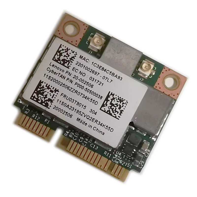 Фотография №2 товара Беспроводная Wi-Fi карта Broadcom BCM943227 BCM943227HM4L 802.11b/g/n 300 Мбит/с Half