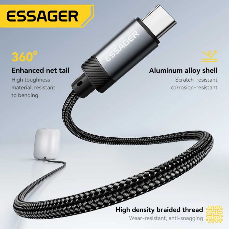 Фотография №5 товара Essager USB C to 3,5 мм Aux Jack адаптер динамик