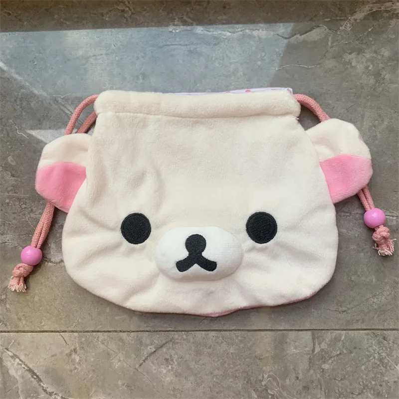 Rilakkuma Korilakkuma плюшевая сумка на шнурке мультфильм аниме медведь милые кавайные сумки-органайзеры для хранения Сумки специального назначения