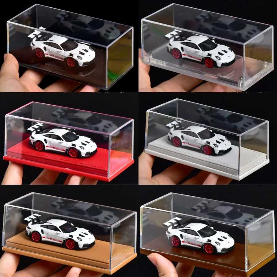 1:64 Универсальная модель пылесборника с акриловой кожаной нижней частью (без автомобиля) Играйте в транспортные средства и модели