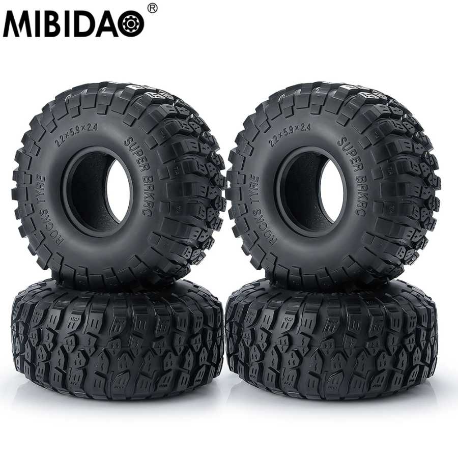 Колесные шины MIBIDAO 2,2 дюйма, резиновые шины 150 мм для 1/10 TRX4 TRX6 Axial SCX10 90046 AXI03007 D90 Wraith Радиоуправляемый гусеничный автомобиль Радиоуправляемые игрушки