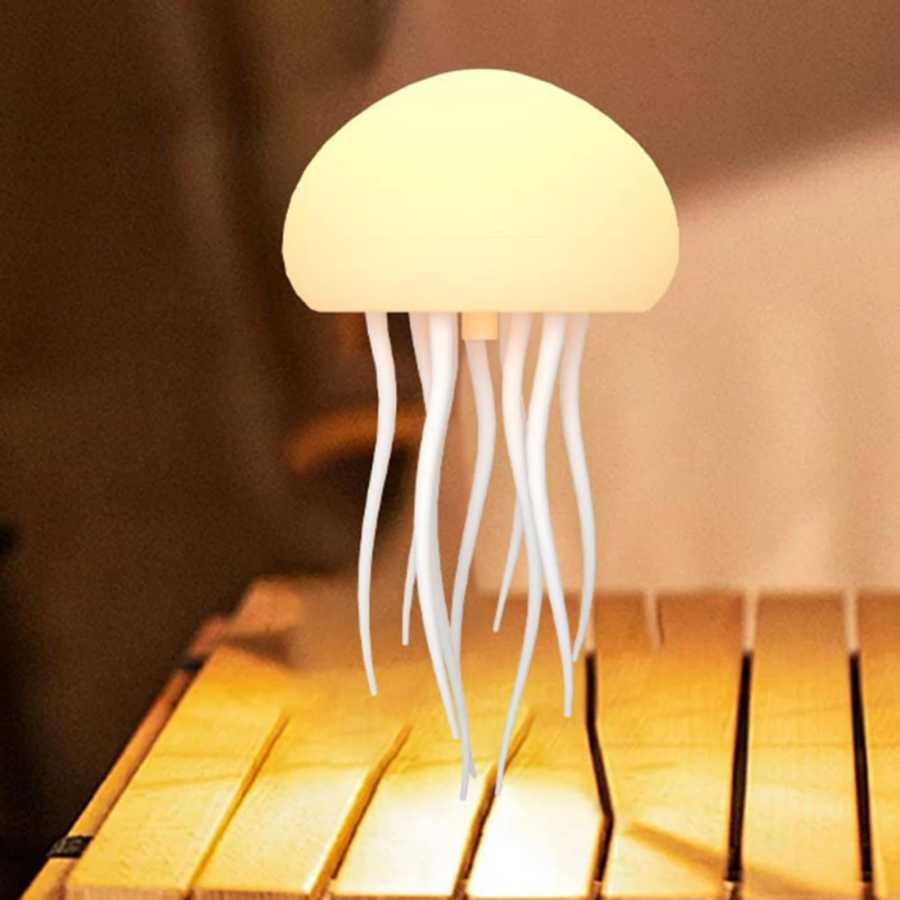 Фотография №5 товара Лампа-медуза с голосовым управлением, RGB-подсветка, диммируемая, для создания расслабляющей атмосферы