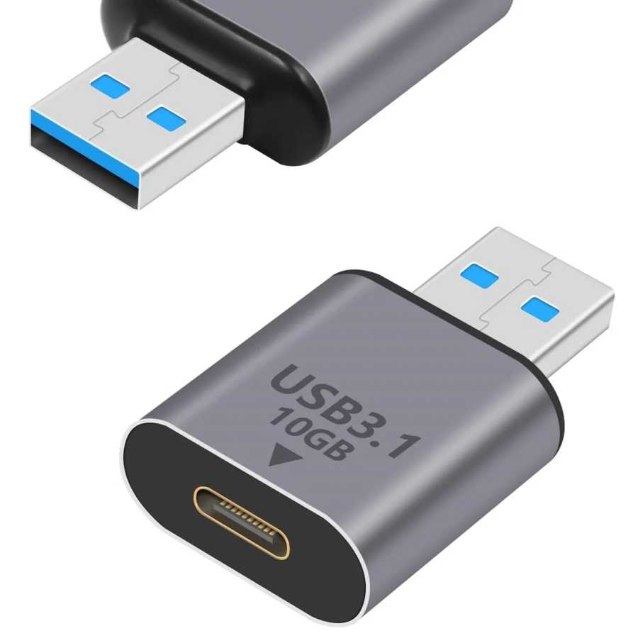1 шт. USB 3.1 Type C Female to USB 3.0 Type A Male 10Gbps Зарядное устройство Конвертер OTG Разъем адаптера быстрой зарядки Аксессуары и запчасти