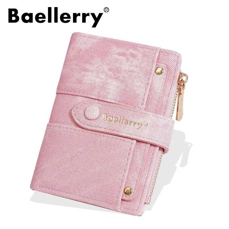 Новые женские кошельки Baellerry из холщовой ткани: вместительный органайзер для фотографий, банковских и кредитных карт, а также водительских прав Кошельки и визитницы