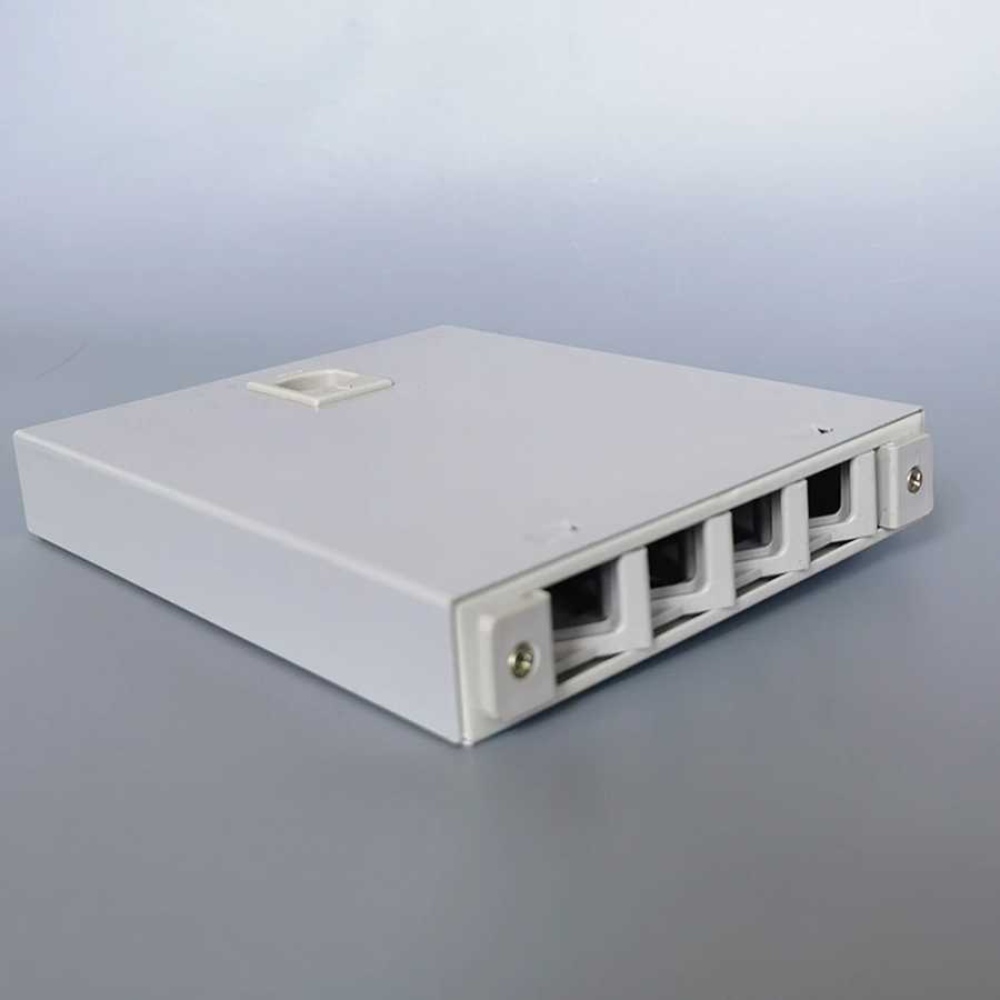 Оптический терминальный бокс FTTH на 4 порта с адаптерами SC/LC, оптическая патч-панель на 4 порта (фланец и пигтейл опционально) Оборудование для связи