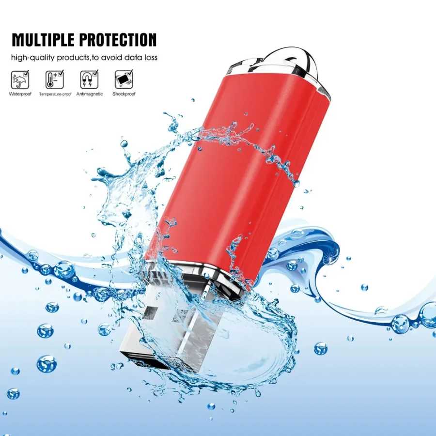 Фотография №3 товара 3.0 USB-флешка, металлический флэш-накопитель 64 ГБ, подходит для компьютеров, 8