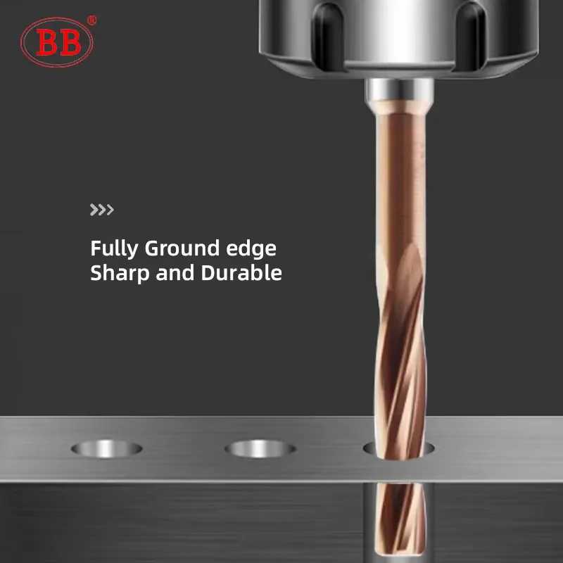 Развертка BB Reamer H7 1-12 мм, спиральная, с внешним охлаждением, с покрытием, для самостоятельной обработки, BB2055 Сверла, пилы и режущие инструменты