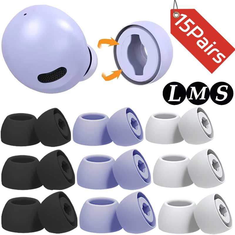 Силиконовые вкладыши для Samsung Galaxy Buds Pro Сменные вкладыши для ушей Беспроводные наушники-вкладыши с шумоподавлением S M L Портативное аудио и видео