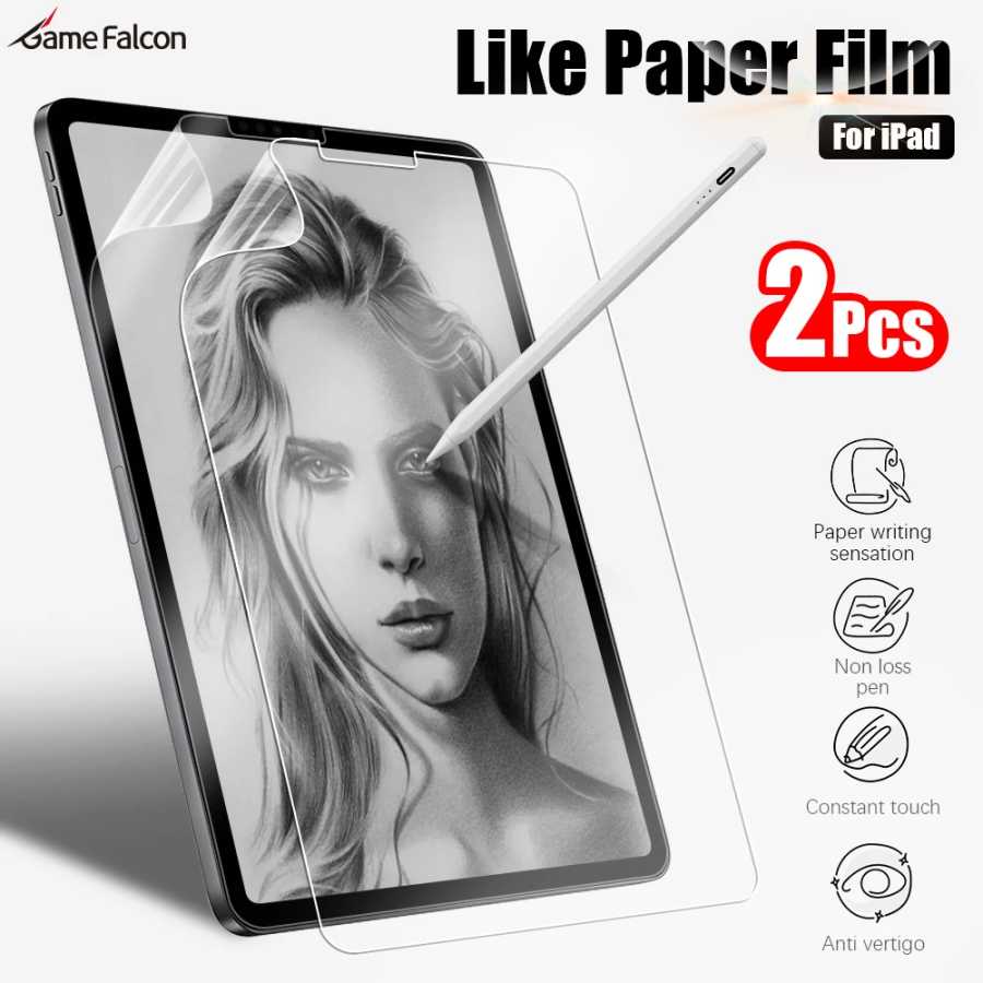 2 шт. защитных пленок, похожих на бумагу, для iPad 11-го поколения A16, 10-го, 9-го поколений, Pro 13 M4 M5, 12.9, iPad Air 11, 5, 4, M3, M2, Mini 7 Аксессуары и запчасти для планшетов