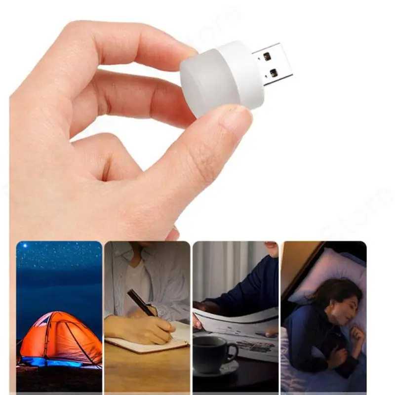 Фотография №4 товара Маленький USB-порт 5 В, лампы для чтения книг, карманные мини-светодиодные