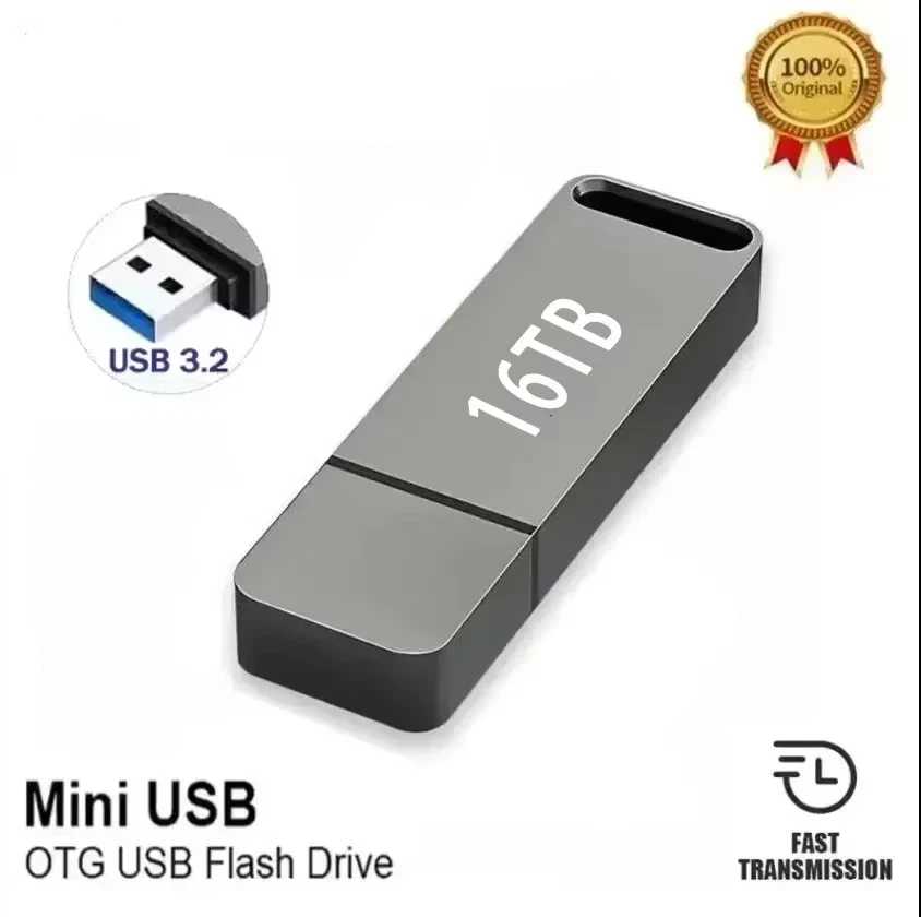 Фотография №5 товара Оригинальный флеш-накопитель USB 3.2 на 16 ТБ, высокоскоростной флеш-накопитель Type-C,