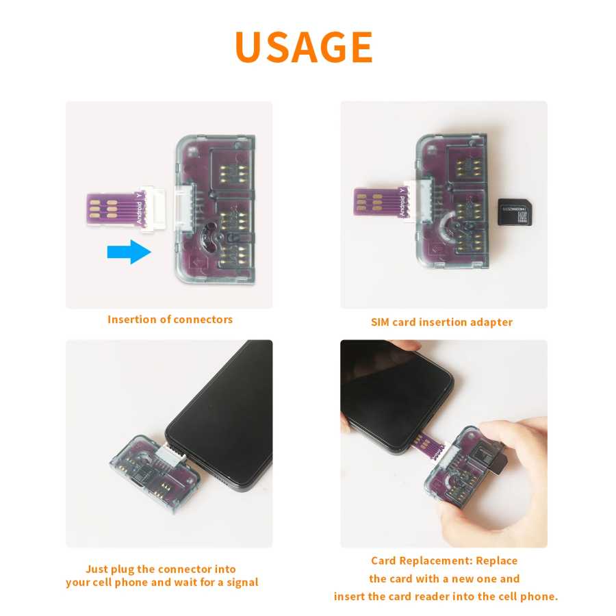 Фотография №2 товара Адаптер SIM-карты, устройство чтения SIM-карт Mini SIM Nano для IPhone