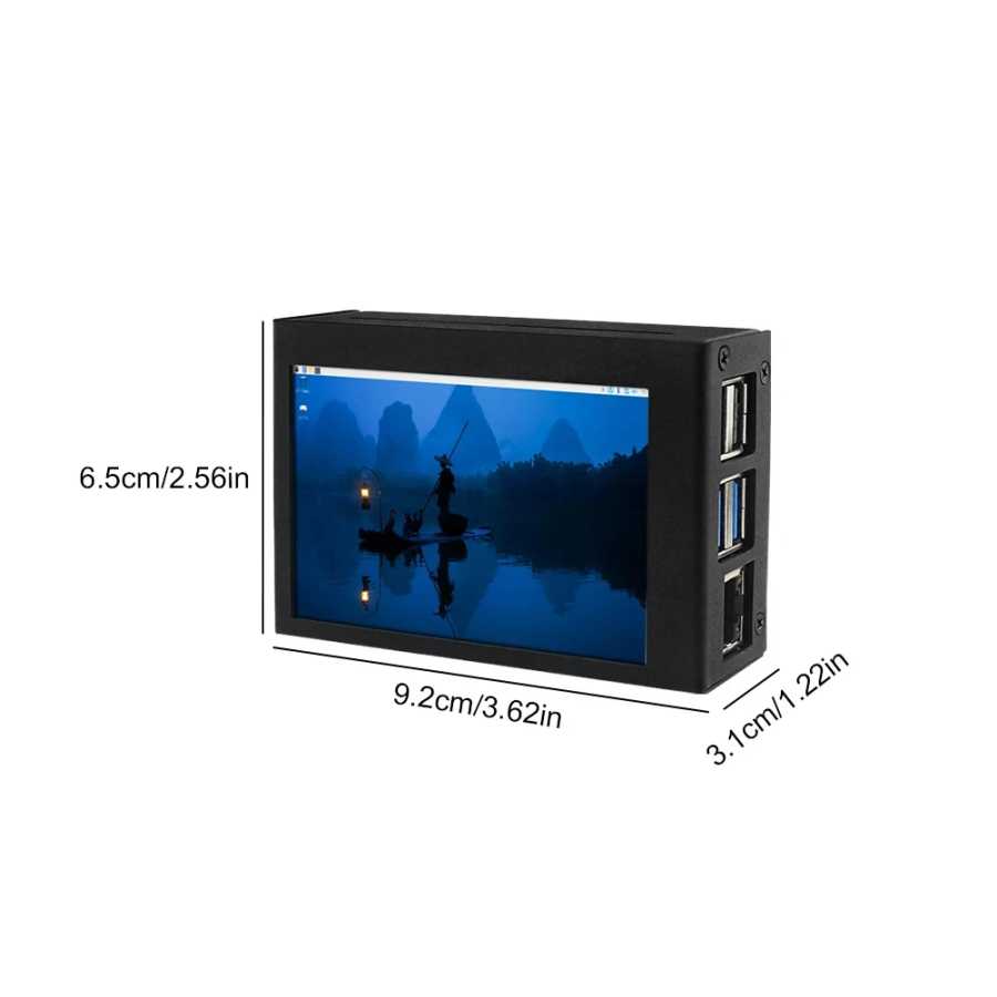 Фотография №3 товара 3,5-дюймовый сенсорный экран для Raspberry Pi 5 480*320 ЖК-дисплей Дополнительный